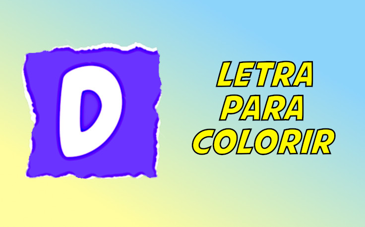 letra d para colorir