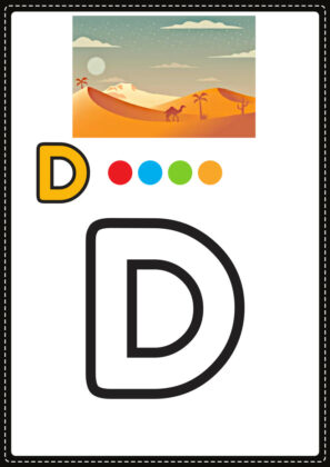 letra d para colorir