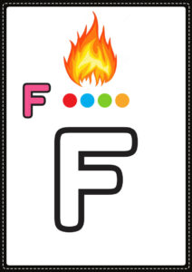 letra f para colorir