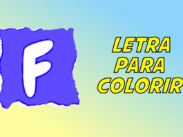 letra f para colorir