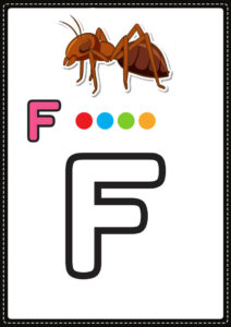 letra f para colorir
