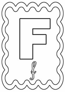 letra f para colorir