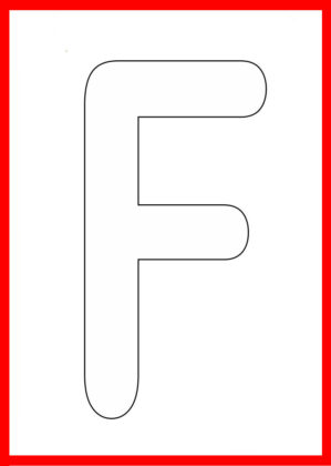 letra f para colorir