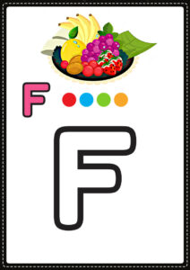 letra f para colorir