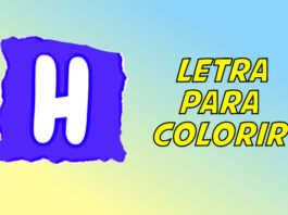 letra h para colorir