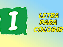 letra i para colorir