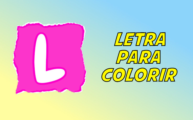 letra l para colorir