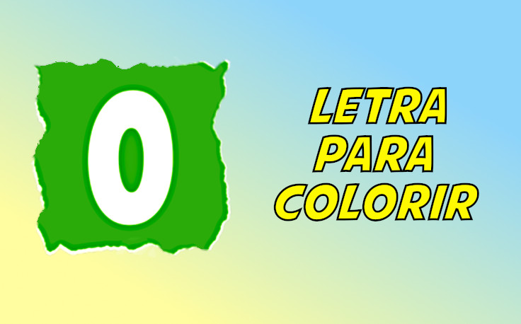 letra o para colorir
