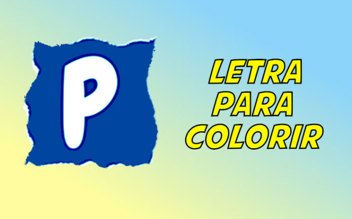 letra p para colorir