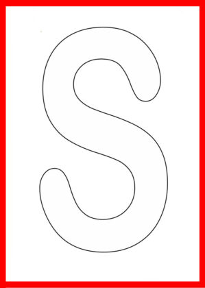 letra s para colorir