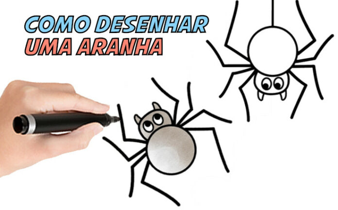 aranha desenhar