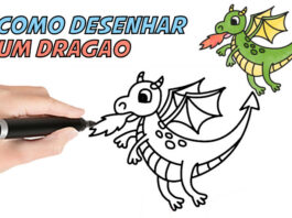 como desenhar dragao