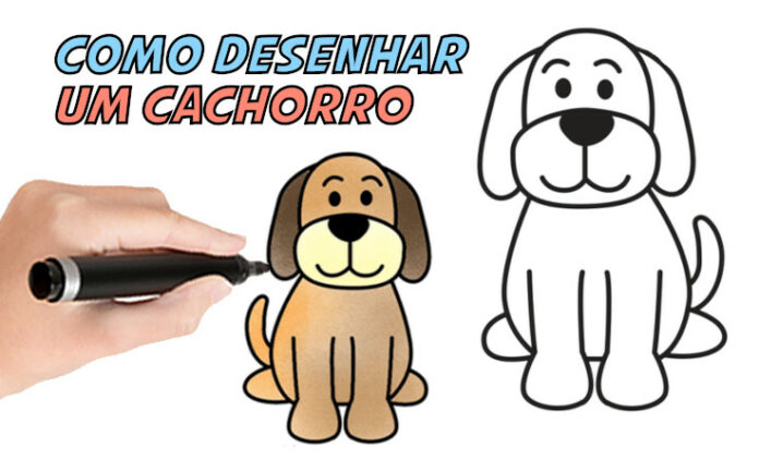 como desenhar um cachorro