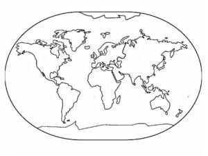 planeta terra para colorir