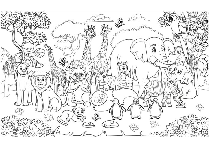 Desenhos para Colorir Grandes : 20 imagens para imprimir