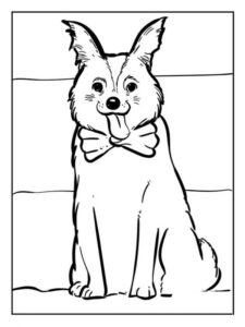 desenho de cachorro para colorir