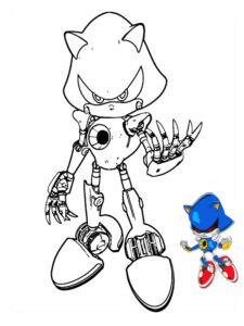 desenho para colorir sonic