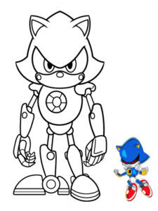 desenho para colorir sonic
