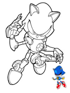 desenho para colorir sonic