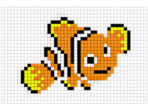 desenho pixel disney