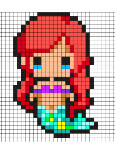 desenho pixel disney
