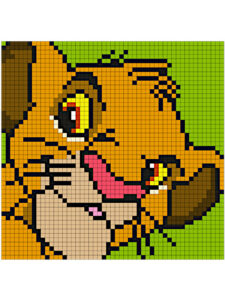 desenho pixel disney