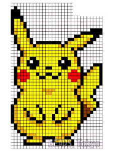 desenho pixel pokemon