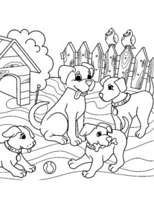 desenhos de cachorros para colorir