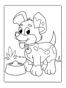 imagens de cachorrinho para colorir