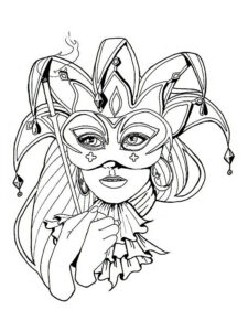 mascara de carnaval desenho