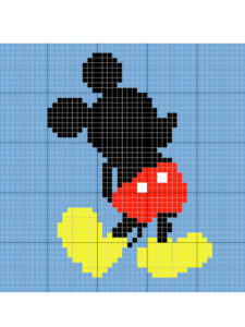 pixel art disney
