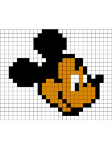 pixel art disney facil