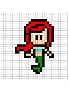 pixel art disney facil