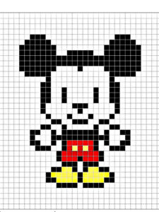 pixel art disney facil