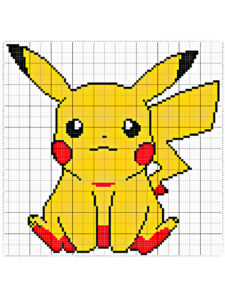 pixel art facil pokemon