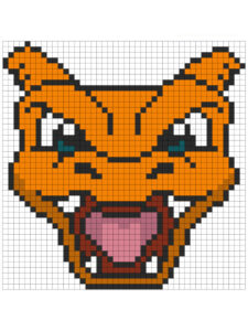 pixel art facil pokemon