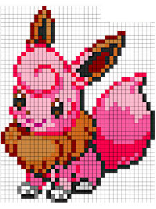 pixel art facil pokemon