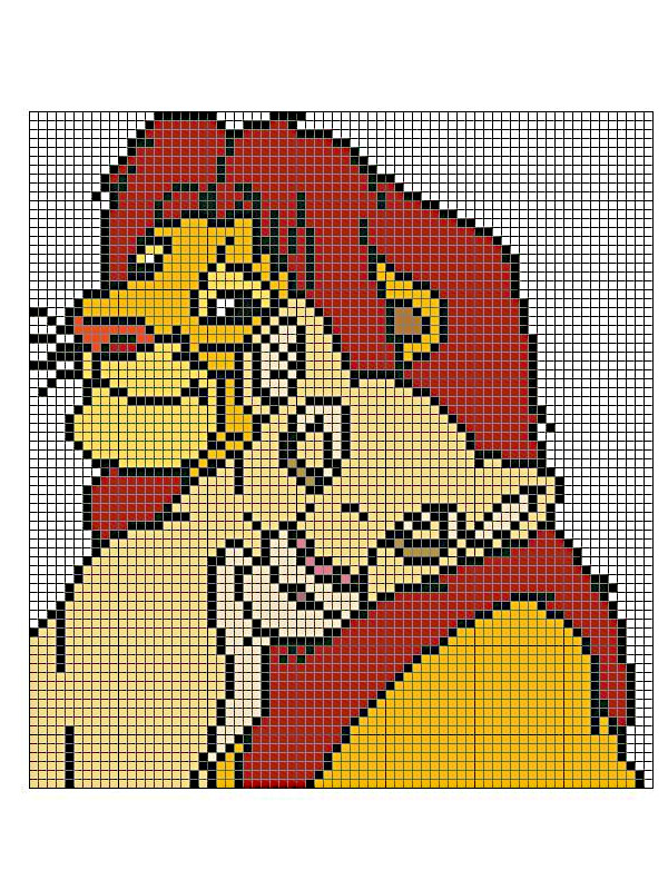 Pixel Art Disney 50 Desenhos Para Imprimir