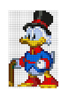 pixels art disney