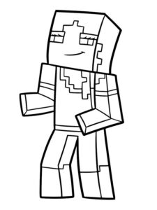 athos minecraft para colorir