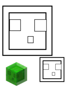 geleia minecraft para colorir