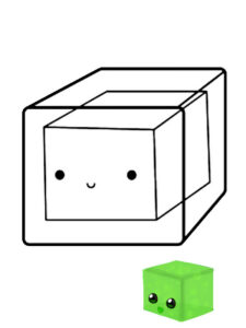 geleia minecraft para colorir