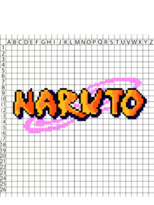 pixel art de naruto