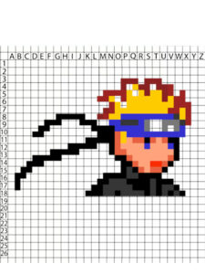 pixel art de naruto
