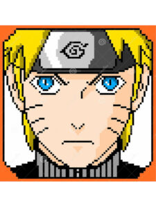 pixel art naruto kurama