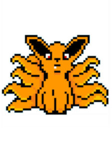 pixel naruto kyubi