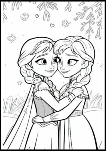 frozen para colorir e imprimir