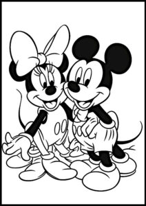 minnie colorir