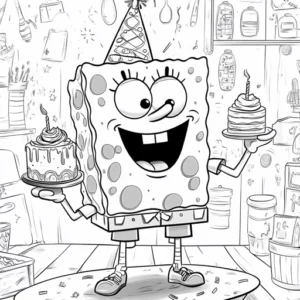 desenho bob esponja para colorir