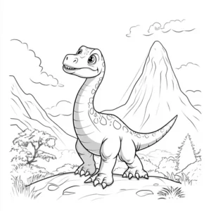 desenho de dinossauro para colorir